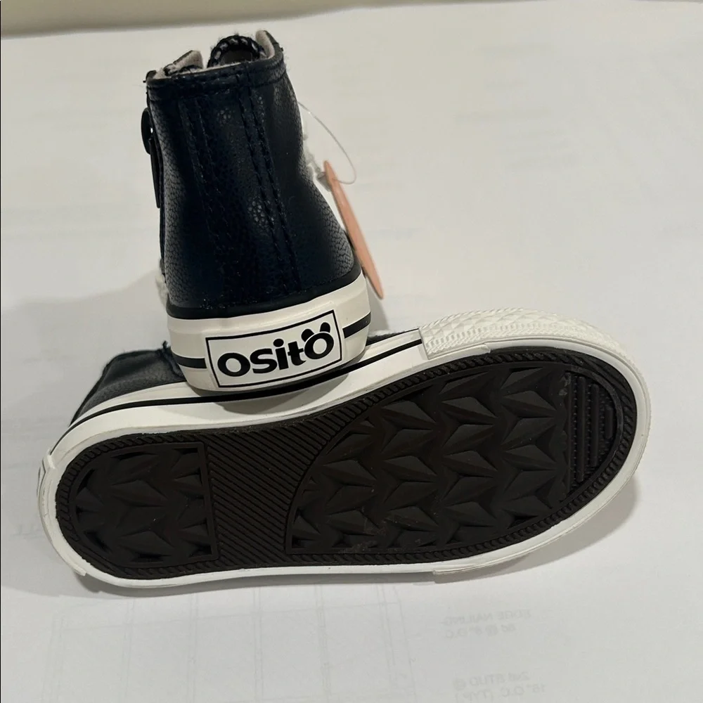 Conquitos Kids Blue and White High-Top Sneakers (made in Spain)